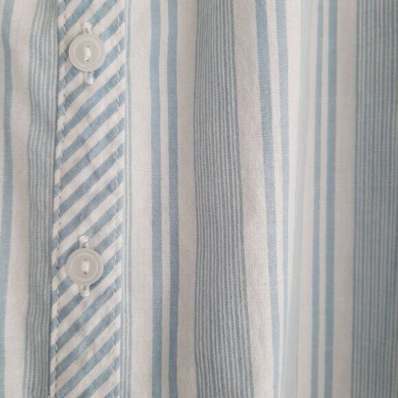 OLD NAVY | 100% Cotton Spaghetti Strap Mini Slip Night Gown PJ Stripe M Flawed - Picture 7 of 12